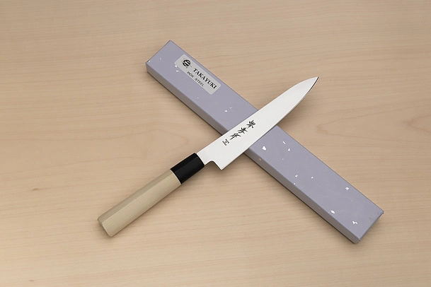 Sakai Takayuki AUS8 Petty knife 150mm (6") Magnolia/Buffalo horn handle