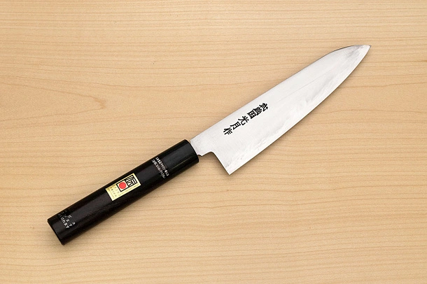 Goko Hamono Musashinokuni Kogetsu SK5 Gyuto knife 210mm (8.3") Rosewood handle
