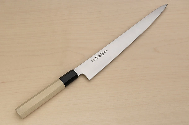 Sakai Takayuki Bohler Uddeholm Sujihiki knife 240mm (9.5 ") Magnolia/Buffalo horn handle