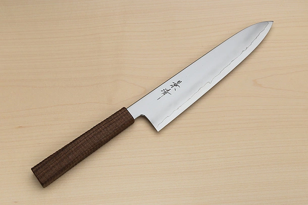 Kagekiyo Silver steel 3 Gyuto knife 240mm (9.5") Walnut handle (hand carved)