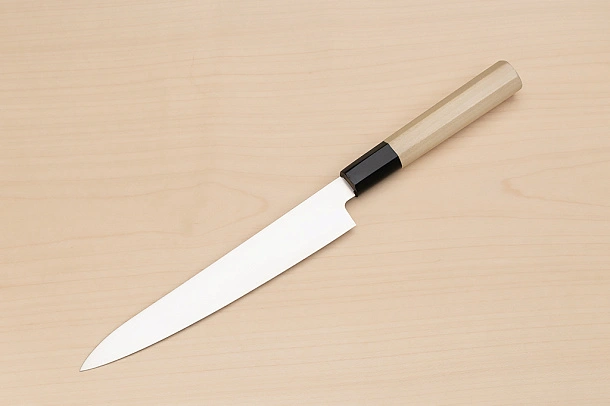Sakai Takayuki Bohler Uddeholm Petty knife 180mm ( 7.1 ") Magnolia/Buffalo horn handle