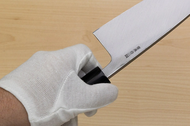 Sakai Genkichi White steel 2 Deba Knife 180mm Magnolia Wood handle with buffalo horn