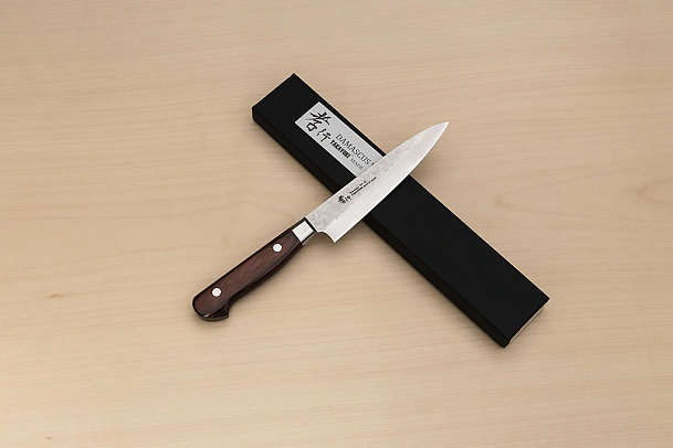 Sakai Takayuki 33-layer Damascus VG10 Petty knife 120mm ( 4.8 ") Spanish Mahogany handle