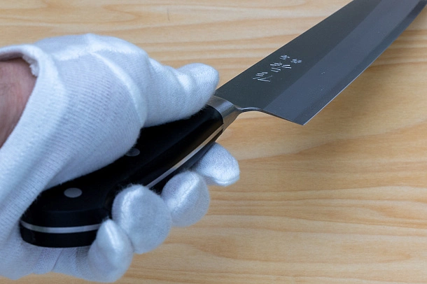 Tetsuhiro Blue steel 2 Gyuto knife 210mm (8.3") Black paper micarta