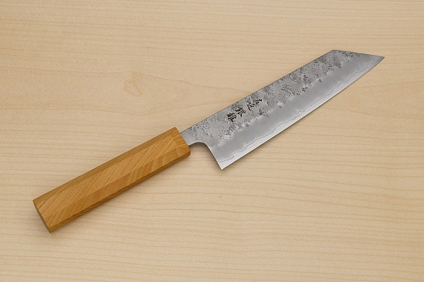 Hokiyama Ginga San-mai Silver steel 3 Bunka 170mm (6.7") Elongated Octagonal Japanese Zelkova Handle