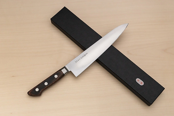 Sakai Takayuki Blue Steel 2 Gyuto knife 210mm ( 8.3 ") Packer Wood handle