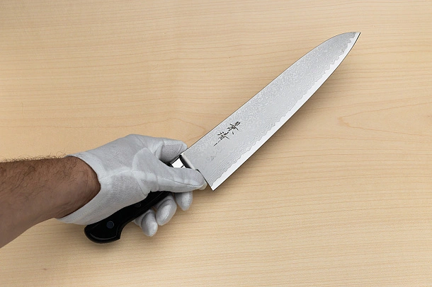 Kagekiyo VG10 Damascus Gyuto knife 240mm (9.5") Micarta handle Kagekiyo VG10 Damascus Gyuto knife 240mm (9.5") Micarta handle