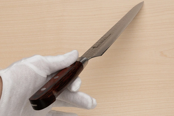 Sakai Takayuki 33-layer Damascus VG10 Sujihiki knife 240mm ( 9.5 ") Spanish Mahogany handle Sakai Takayuki 33-layer Damascus VG10 Sujihiki knife 240mm ( 9.5 ") Spanish Mahogany handle