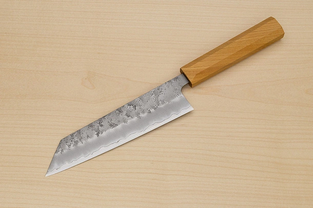 Hokiyama Ginga San-mai Silver steel 3 Bunka 170mm (6.7") Elongated Octagonal Japanese Zelkova Handle