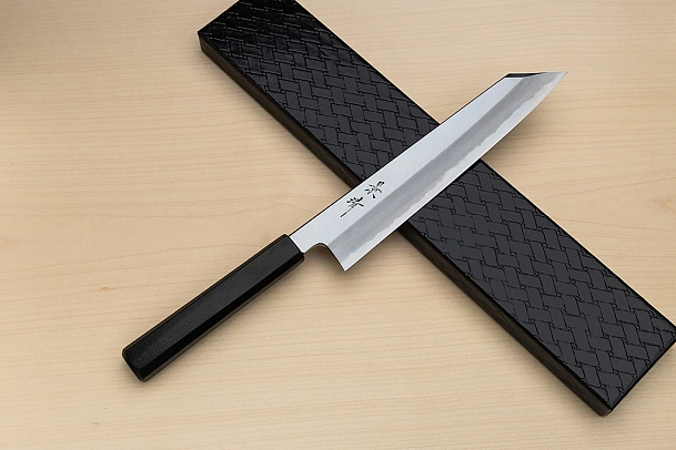 Kagekiyo White steel 2 Kiritsuke knife 240mm (9.5") Magnolia Wood Urushi lacquer handle
