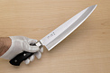 Tetsuhiro Blue steel 2 Gyuto knife 240mm (9.5") Black paper micarta - Knife-Life - Best Japanese Knife Store